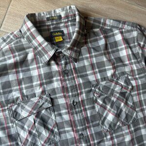 Cabela's Classic Fit Plaid Button Up - Men's XL